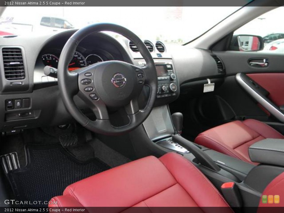 Red Interior Prime Interior for the 2012 Nissan Altima 2.5 S Coupe #57948348