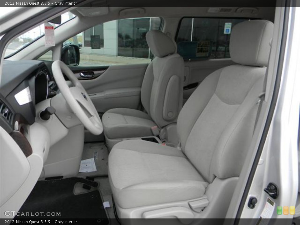 Gray Interior Photo for the 2012 Nissan Quest 3.5 S #57948546