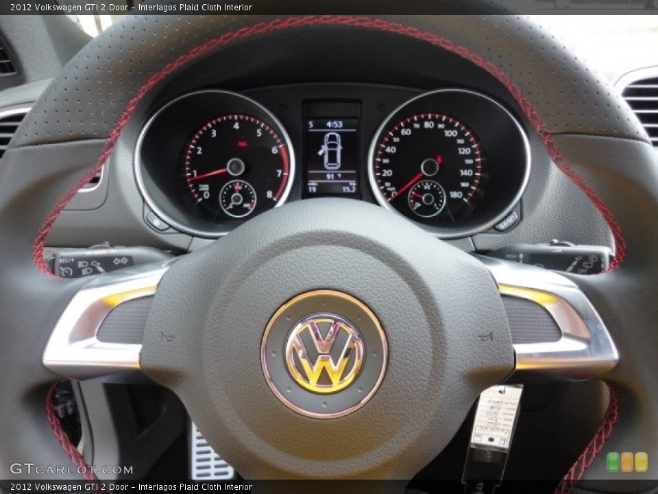 Interlagos Plaid Cloth Interior Gauges for the 2012 Volkswagen GTI 2 Door #57949176