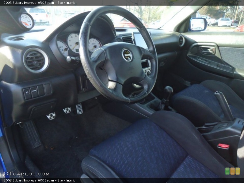 Black Interior Photo for the 2003 Subaru Impreza WRX Sedan #57954111