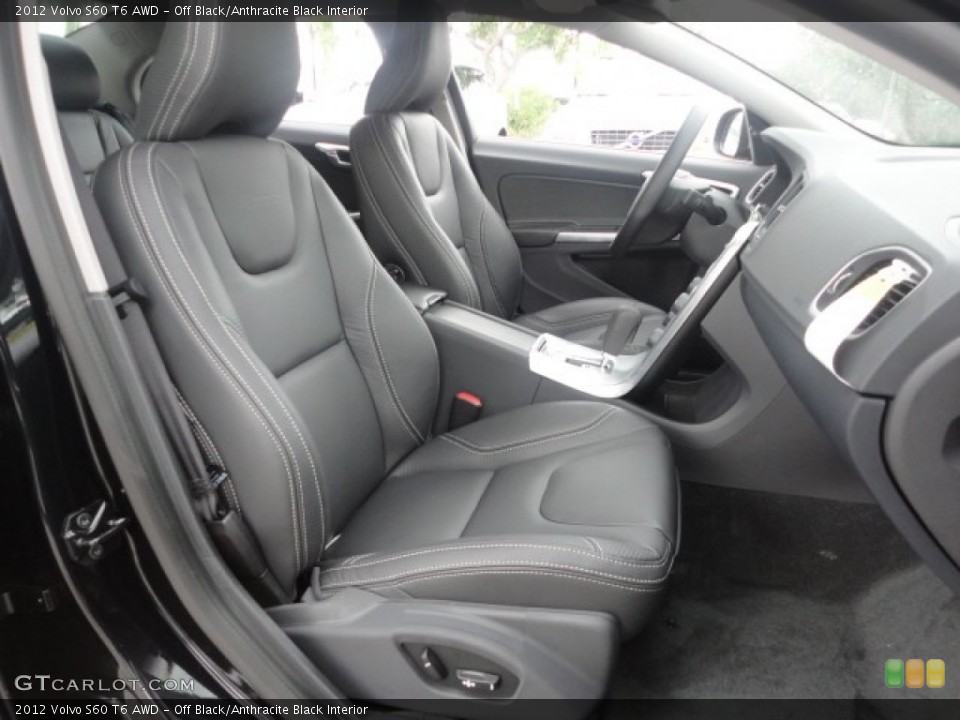 Off Black/Anthracite Black Interior Photo for the 2012 Volvo S60 T6 AWD #57956005