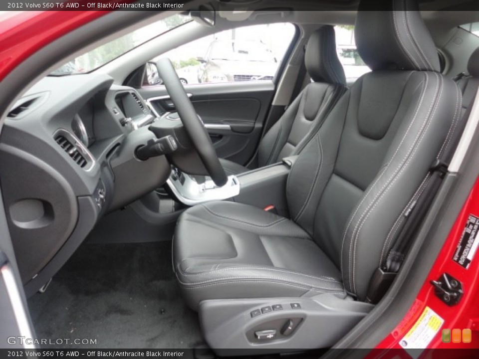 Off Black/Anthracite Black Interior Photo for the 2012 Volvo S60 T6 AWD #57956284