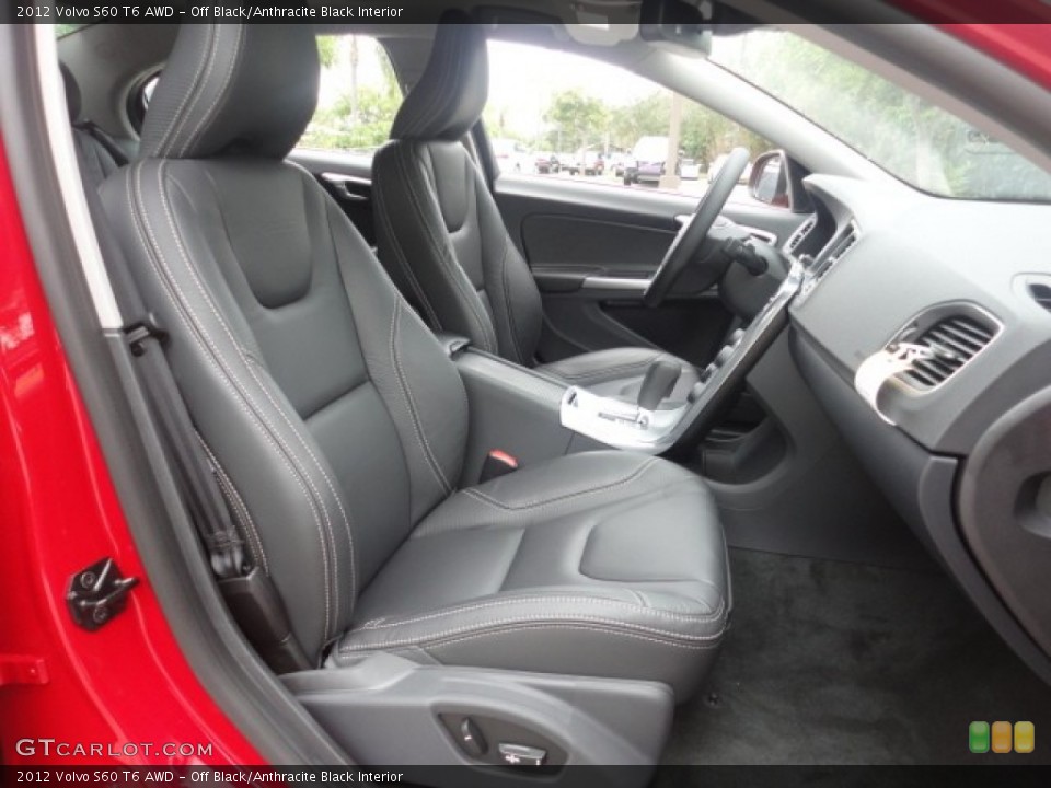 Off Black/Anthracite Black Interior Photo for the 2012 Volvo S60 T6 AWD #57956293
