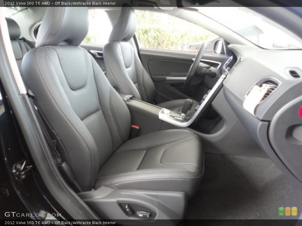Off Black/Anthracite Black Interior Photo for the 2012 Volvo S60 T6 AWD #57956686