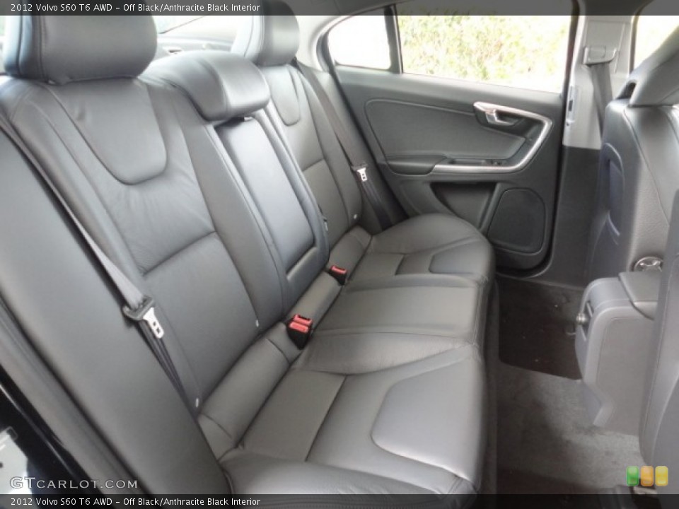 Off Black/Anthracite Black Interior Photo for the 2012 Volvo S60 T6 AWD #57956695