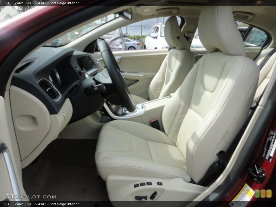 Soft Beige Interior Photo for the 2012 Volvo S60 T6 AWD #57956893