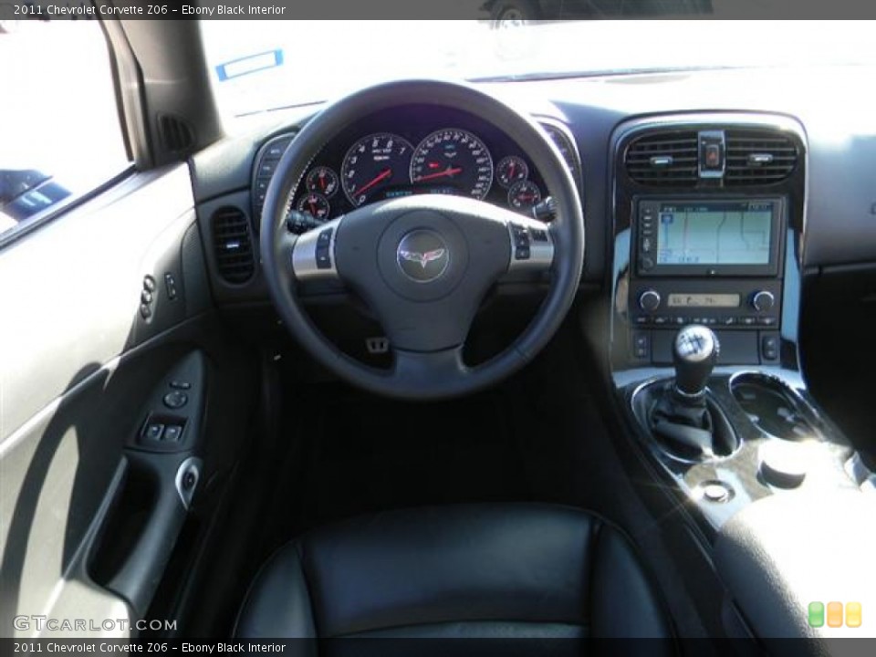 Ebony Black Interior Dashboard for the 2011 Chevrolet Corvette Z06 #57957103