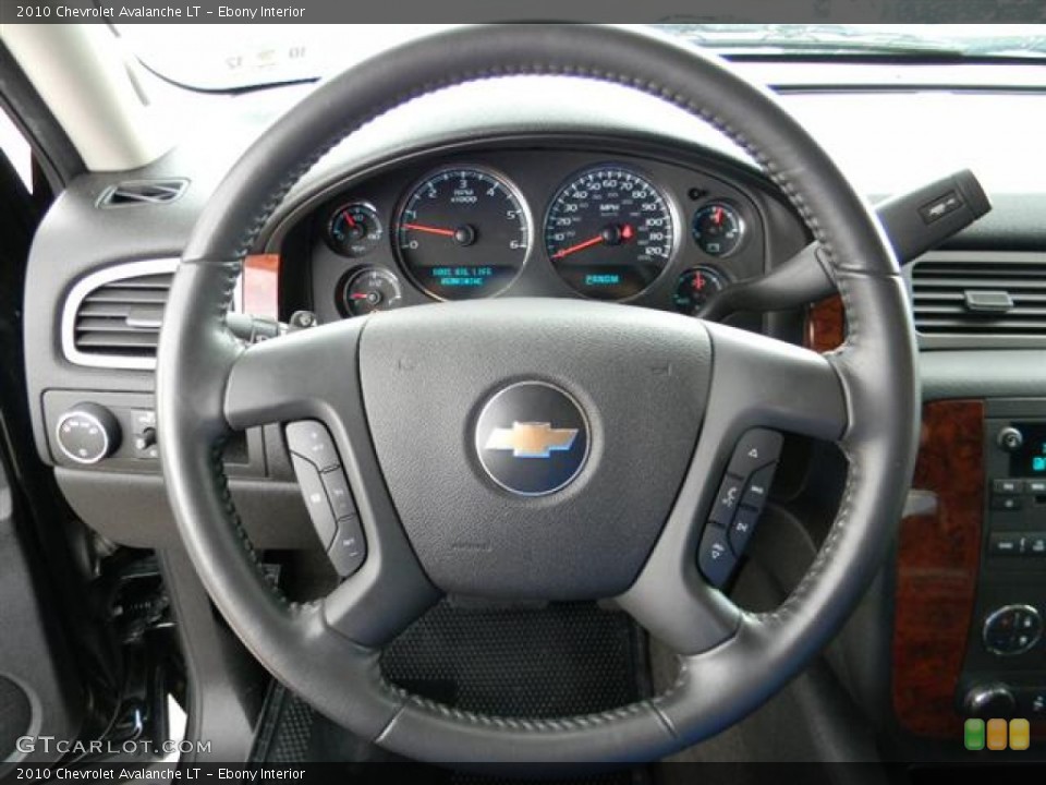Ebony Interior Steering Wheel for the 2010 Chevrolet Avalanche LT #57958476