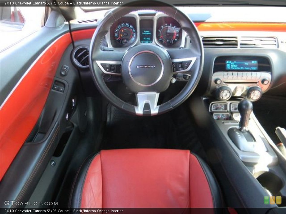 Black/Inferno Orange Interior Dashboard for the 2010 Chevrolet Camaro SS/RS Coupe #57958800