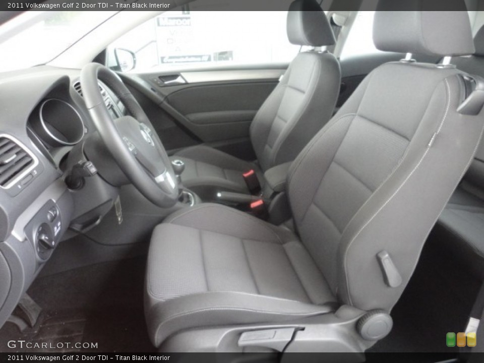 Titan Black Interior Photo for the 2011 Volkswagen Golf 2 Door TDI #57959704