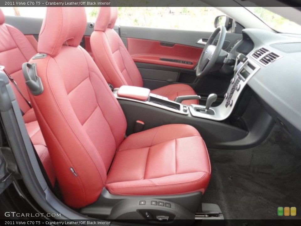Cranberry Leather/Off Black Interior Photo for the 2011 Volvo C70 T5 #57959980