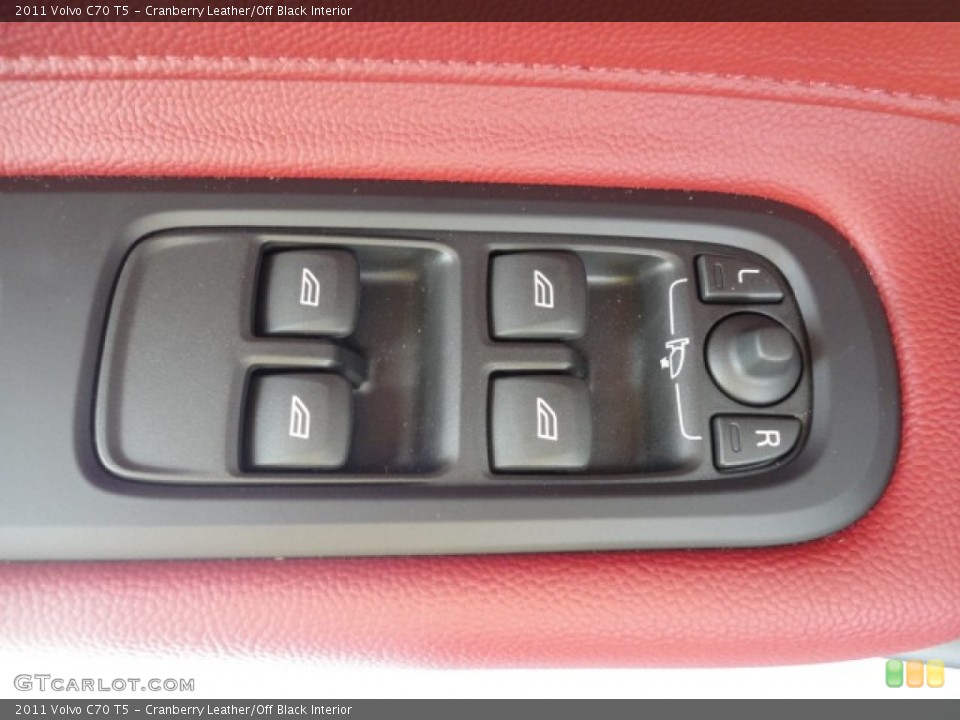 Cranberry Leather/Off Black Interior Controls for the 2011 Volvo C70 T5 #57960007