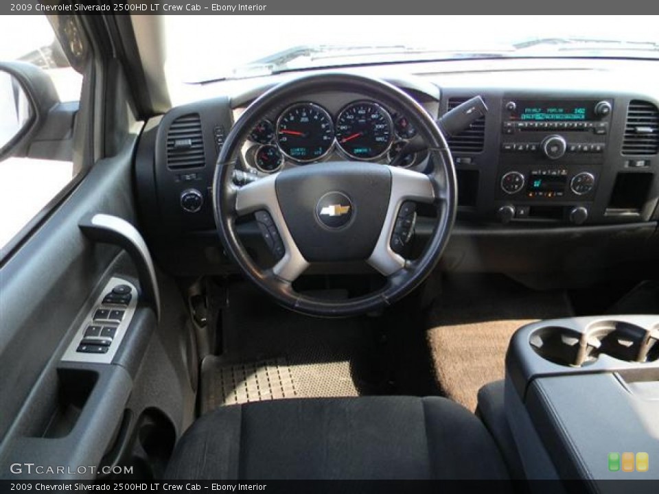 Ebony Interior Dashboard for the 2009 Chevrolet Silverado 2500HD LT Crew Cab #57960544