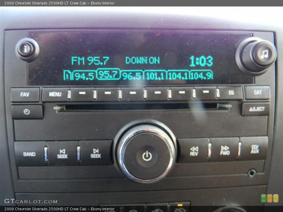 Ebony Interior Audio System for the 2009 Chevrolet Silverado 2500HD LT Crew Cab #57960622