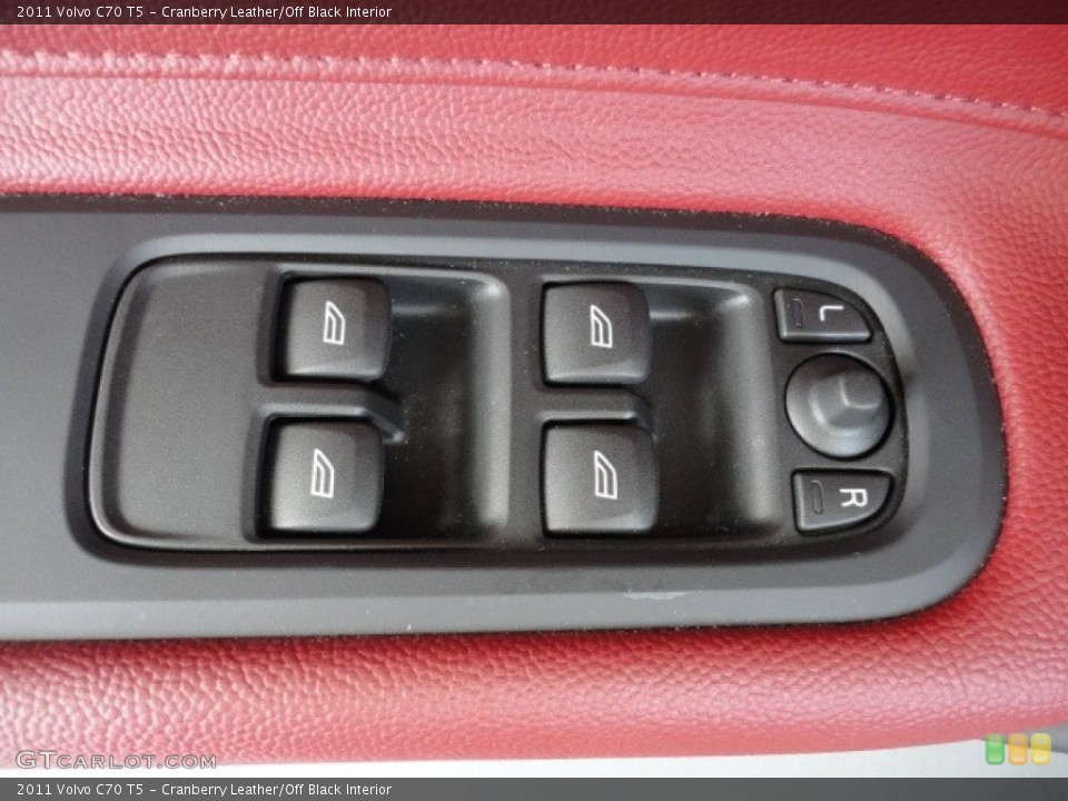 Cranberry Leather/Off Black Interior Controls for the 2011 Volvo C70 T5 #57961762