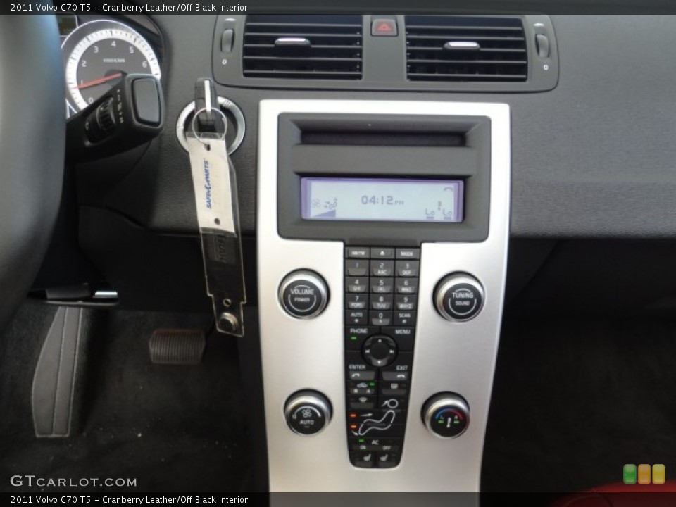 Cranberry Leather/Off Black Interior Controls for the 2011 Volvo C70 T5 #57961795