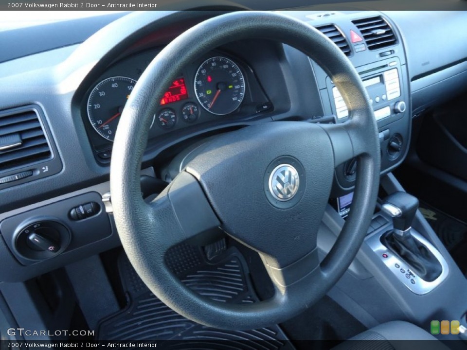 Anthracite Interior Steering Wheel for the 2007 Volkswagen Rabbit 2 Door #57961801