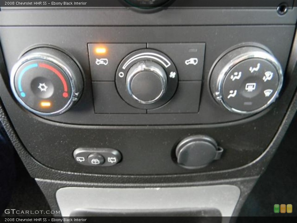 Ebony Black Interior Controls for the 2008 Chevrolet HHR SS #57961903