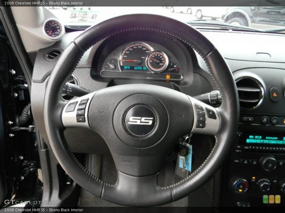 Ebony Black Interior Steering Wheel for the 2008 Chevrolet HHR SS #57961921