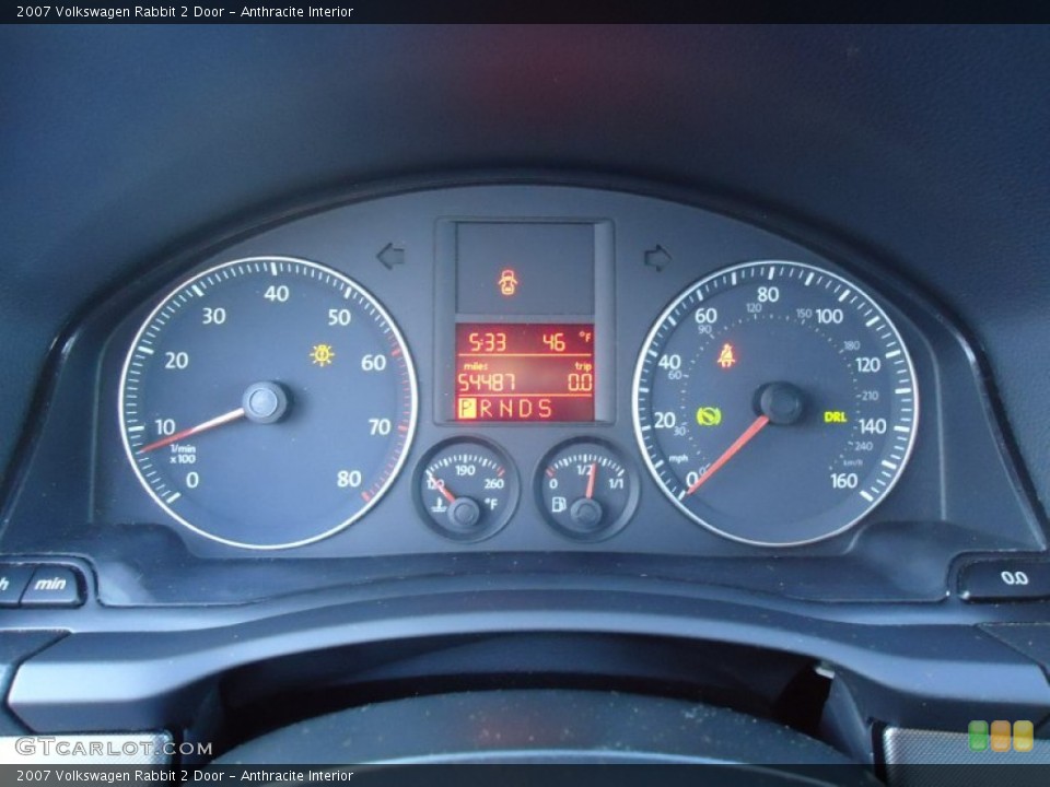 Anthracite Interior Gauges for the 2007 Volkswagen Rabbit 2 Door #57961955