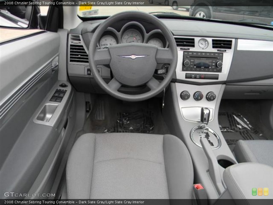 Dark Slate Gray/Light Slate Gray Interior Dashboard for the 2008 Chrysler Sebring Touring Convertible #57962816