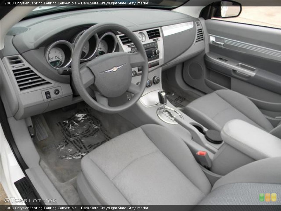 Dark Slate Gray/Light Slate Gray Interior Prime Interior for the 2008 Chrysler Sebring Touring Convertible #57962831