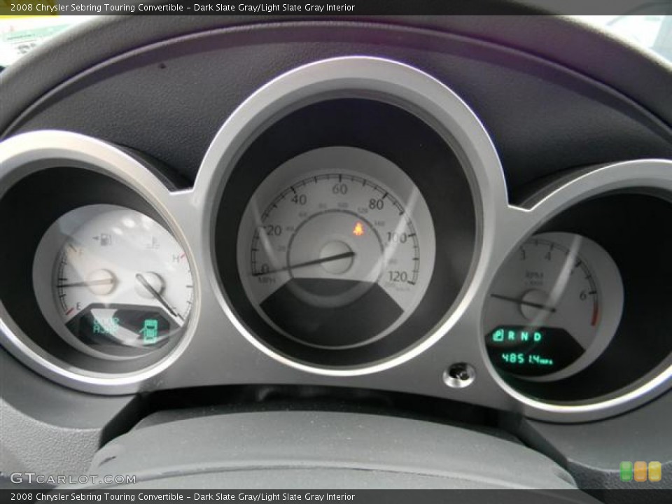 Dark Slate Gray/Light Slate Gray Interior Gauges for the 2008 Chrysler Sebring Touring Convertible #57962879