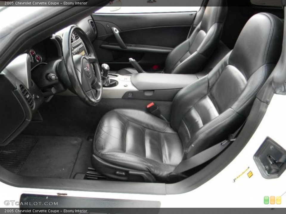 Ebony Interior Photo for the 2005 Chevrolet Corvette Coupe #57965339