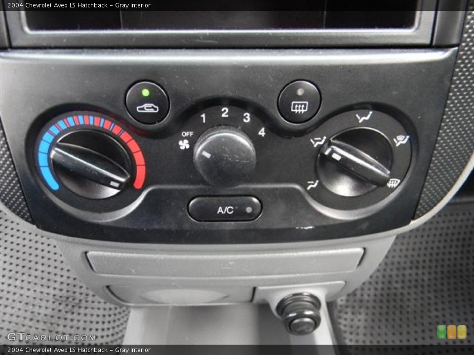 Gray Interior Controls for the 2004 Chevrolet Aveo LS Hatchback #57965624