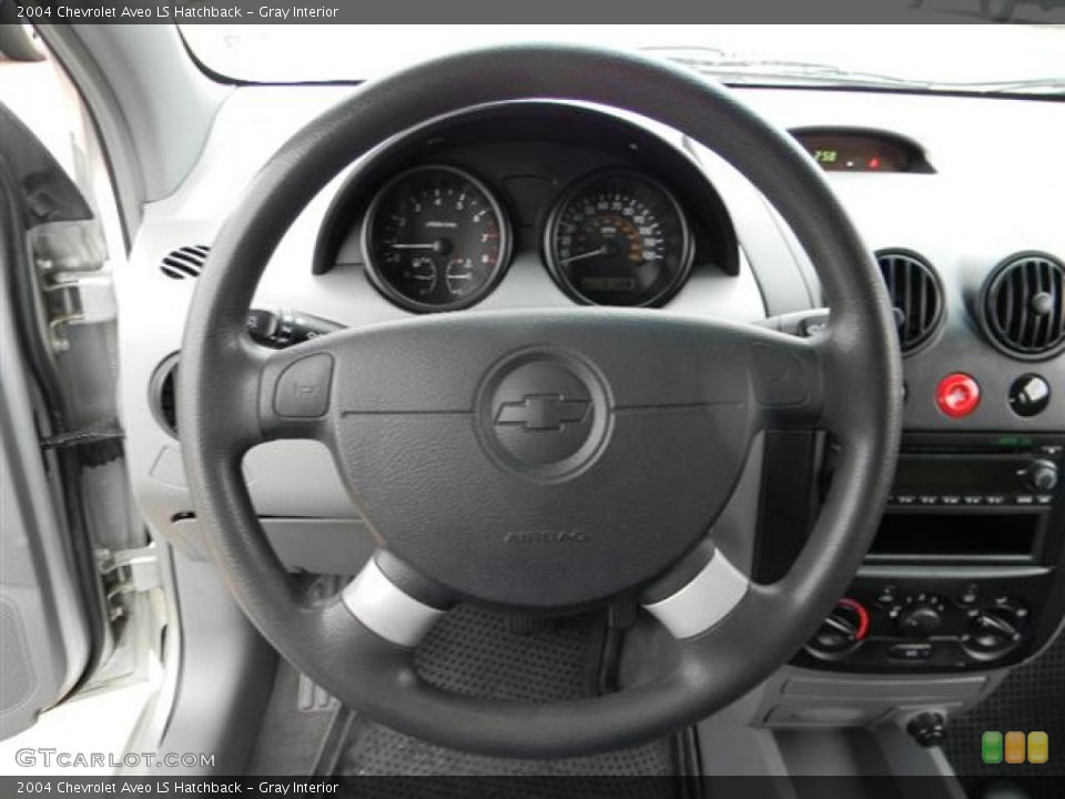 Gray Interior Steering Wheel for the 2004 Chevrolet Aveo LS Hatchback #57965639