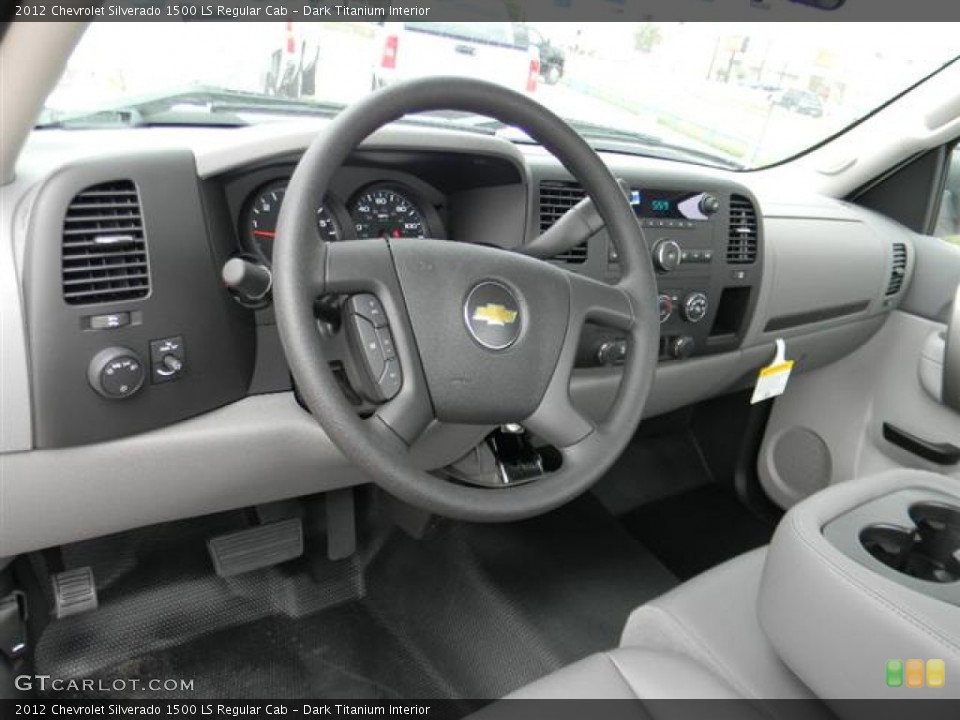 Dark Titanium Interior Dashboard for the 2012 Chevrolet Silverado 1500 LS Regular Cab #57966467