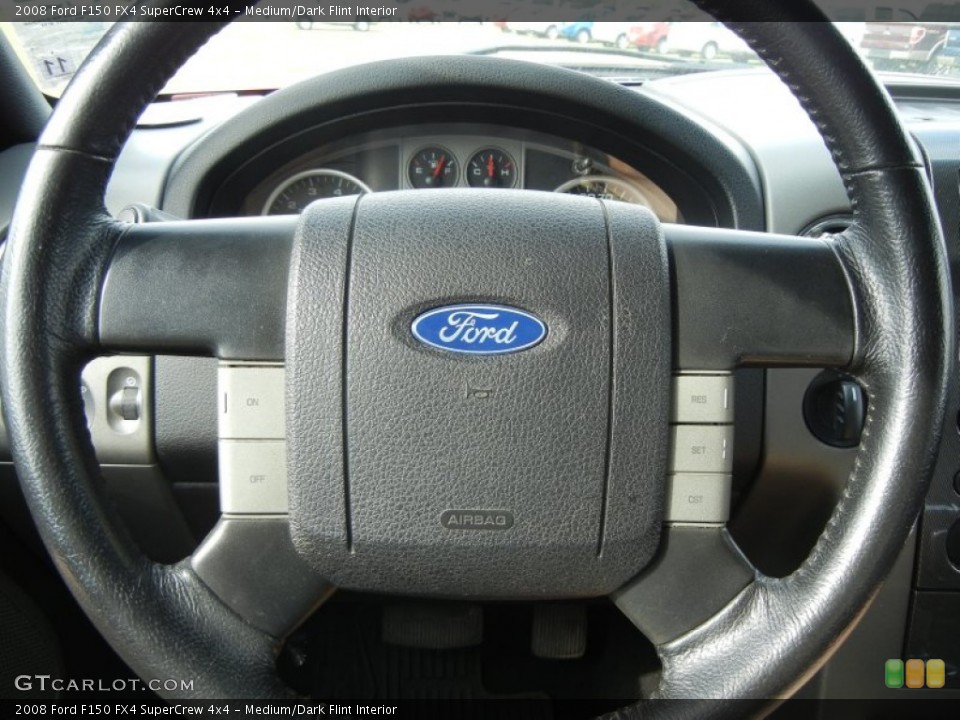 Medium/Dark Flint Interior Steering Wheel for the 2008 Ford F150 FX4 SuperCrew 4x4 #57973922