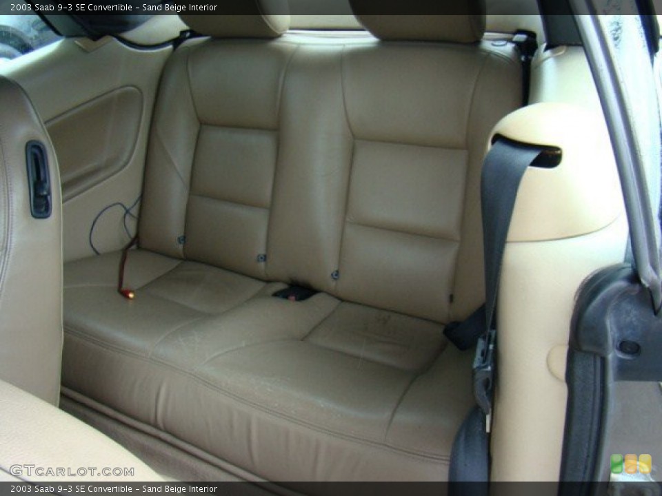 Sand Beige Interior Photo for the 2003 Saab 9-3 SE Convertible #57973934