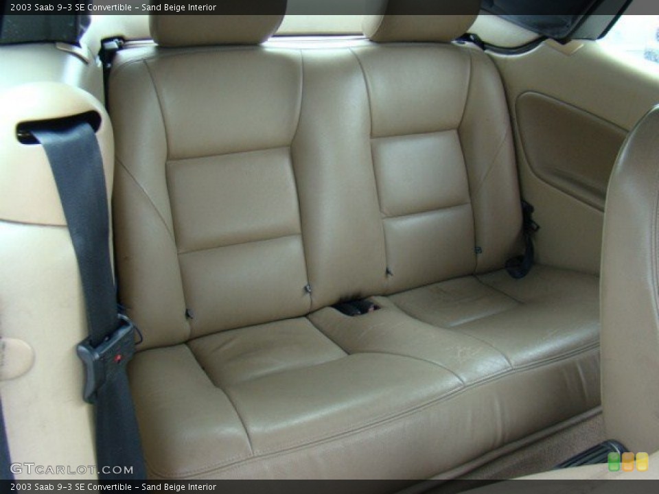 Sand Beige Interior Photo for the 2003 Saab 9-3 SE Convertible #57973943