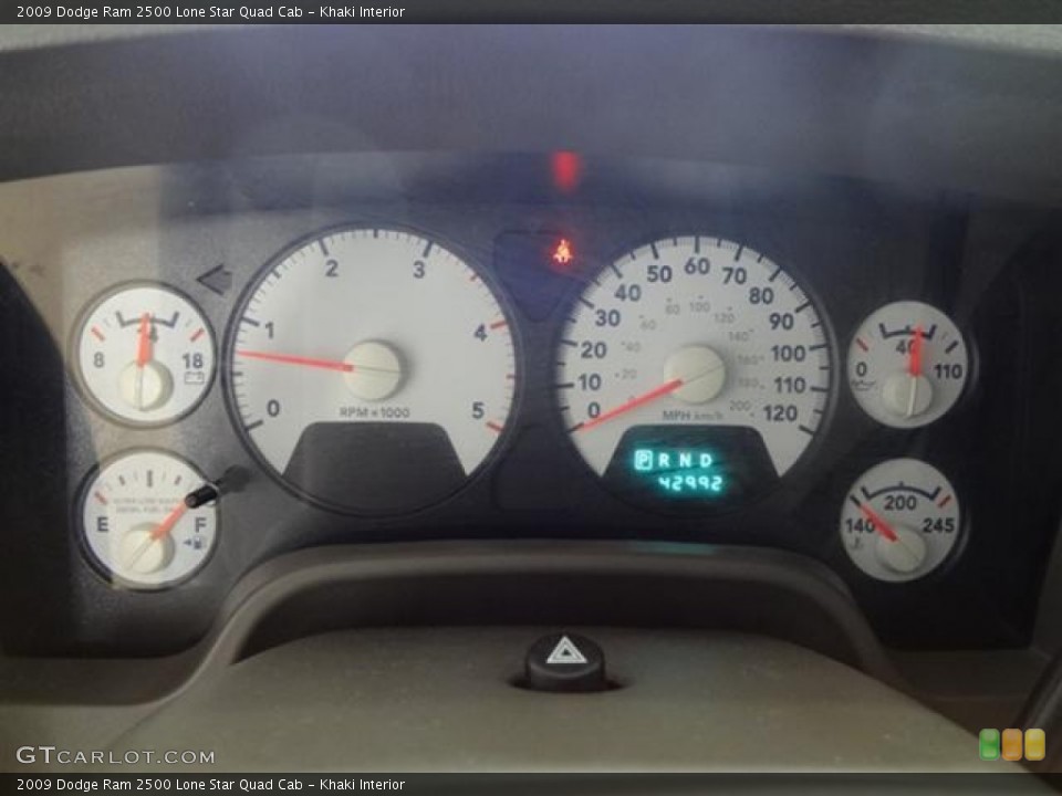 Khaki Interior Gauges for the 2009 Dodge Ram 2500 Lone Star Quad Cab #57975233