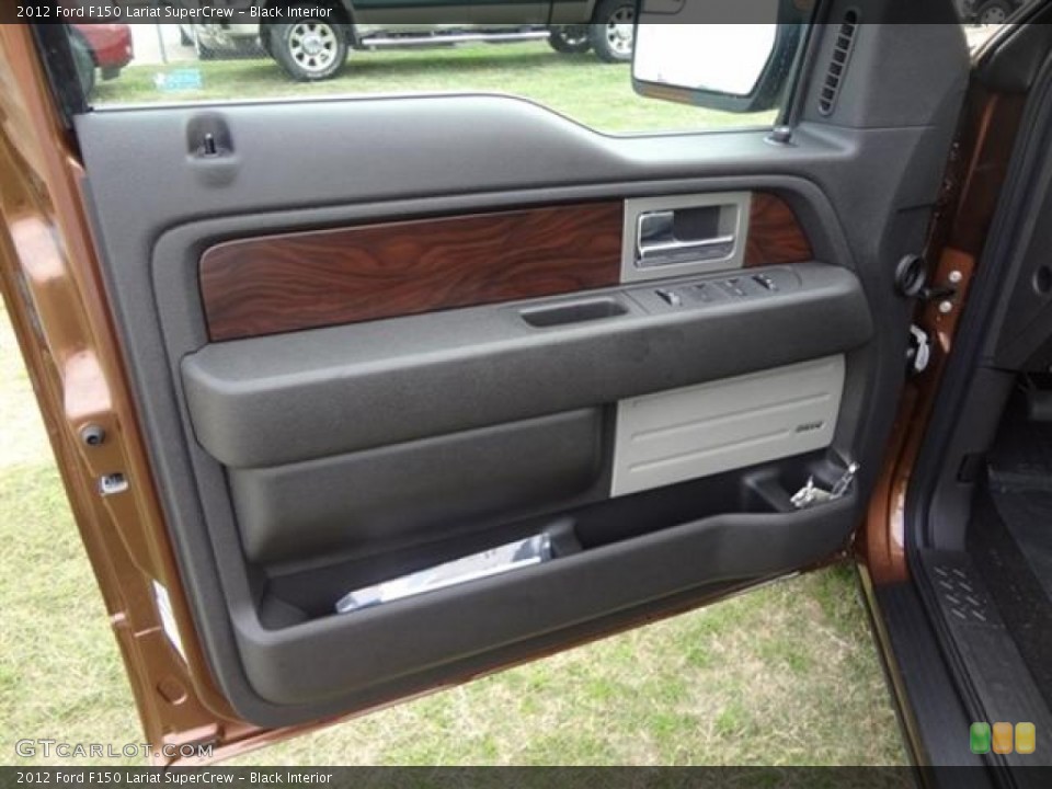 Black Interior Door Panel for the 2012 Ford F150 Lariat SuperCrew #57976565