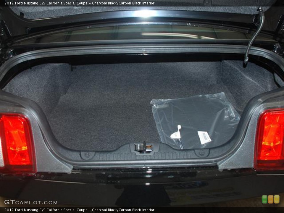 Charcoal Black/Carbon Black Interior Trunk for the 2012 Ford Mustang C/S California Special Coupe #57977297