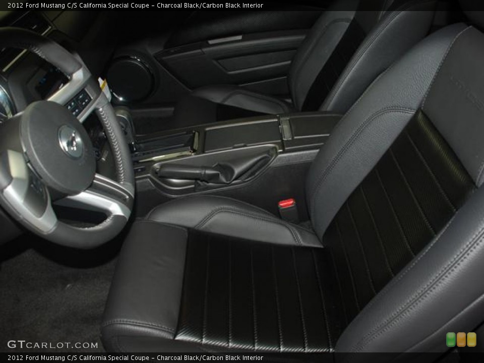 Charcoal Black/Carbon Black Interior Photo for the 2012 Ford Mustang C/S California Special Coupe #57977315