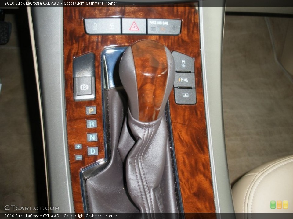 Cocoa/Light Cashmere Interior Transmission for the 2010 Buick LaCrosse CXL AWD #57977633