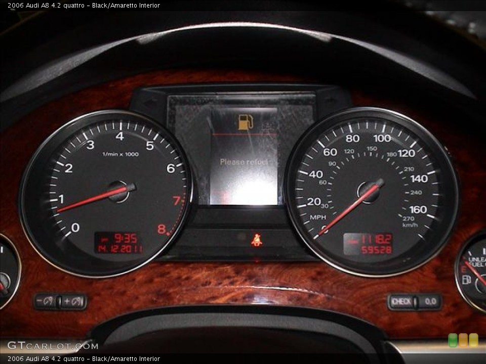Black/Amaretto Interior Gauges for the 2006 Audi A8 4.2 quattro #57977849