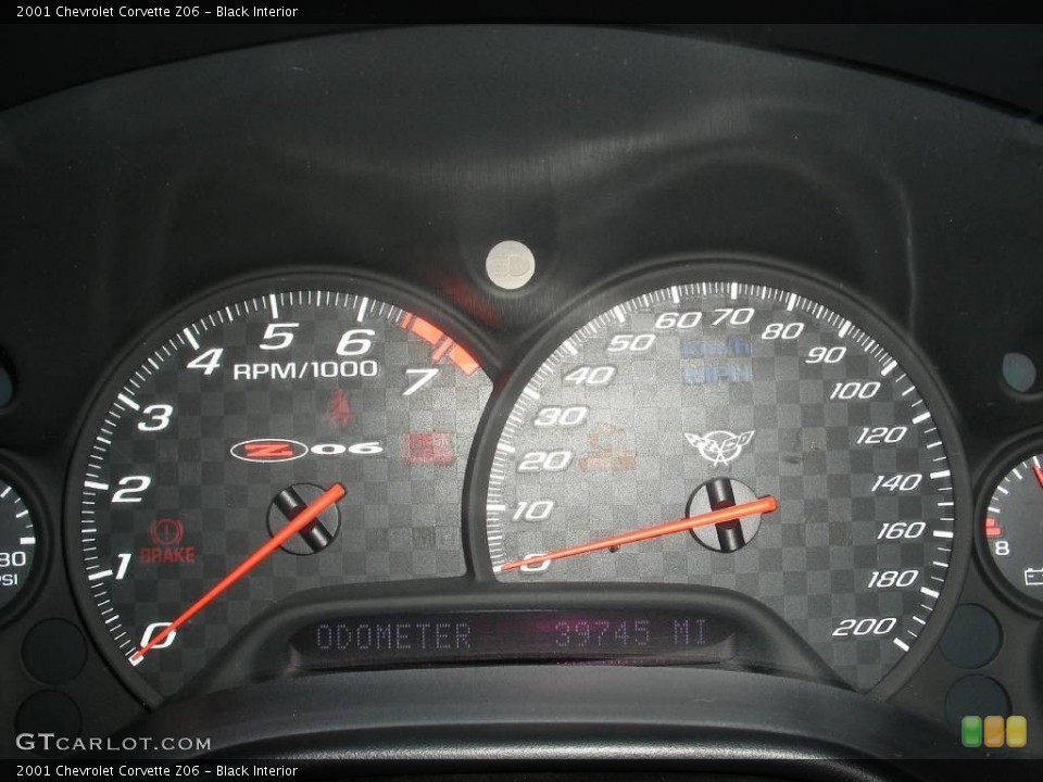 Black Interior Gauges for the 2001 Chevrolet Corvette Z06 #57978289