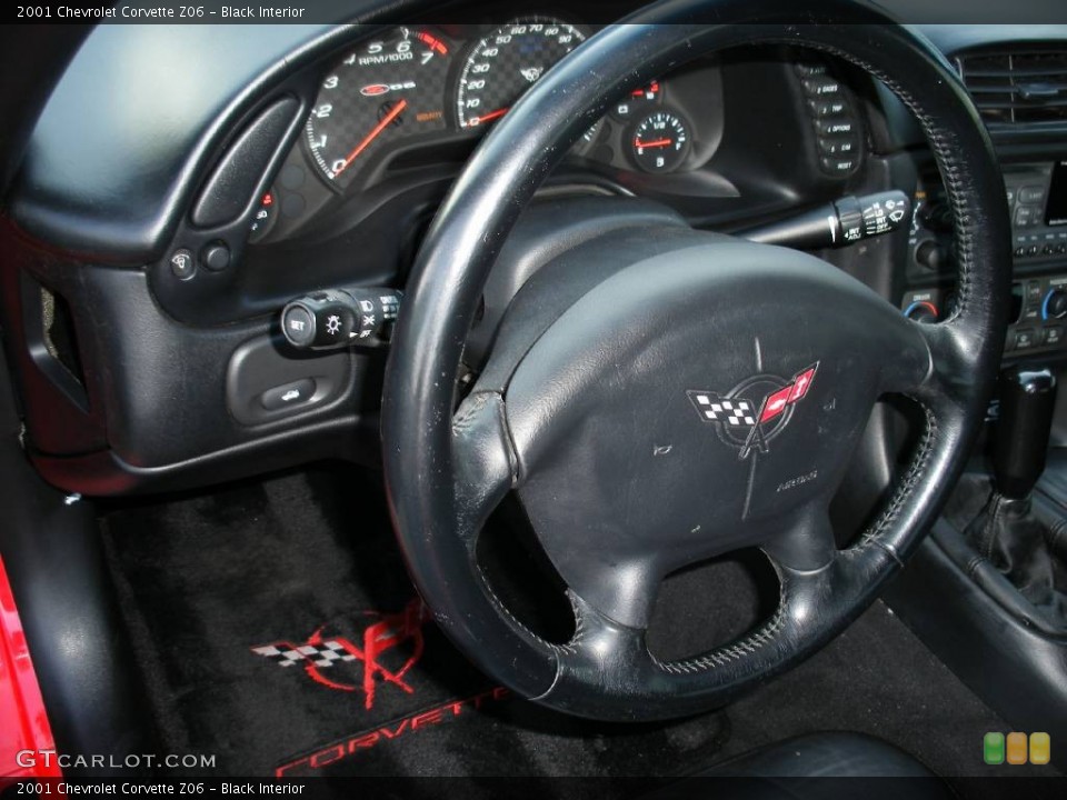 Black Interior Steering Wheel for the 2001 Chevrolet Corvette Z06 #57978299