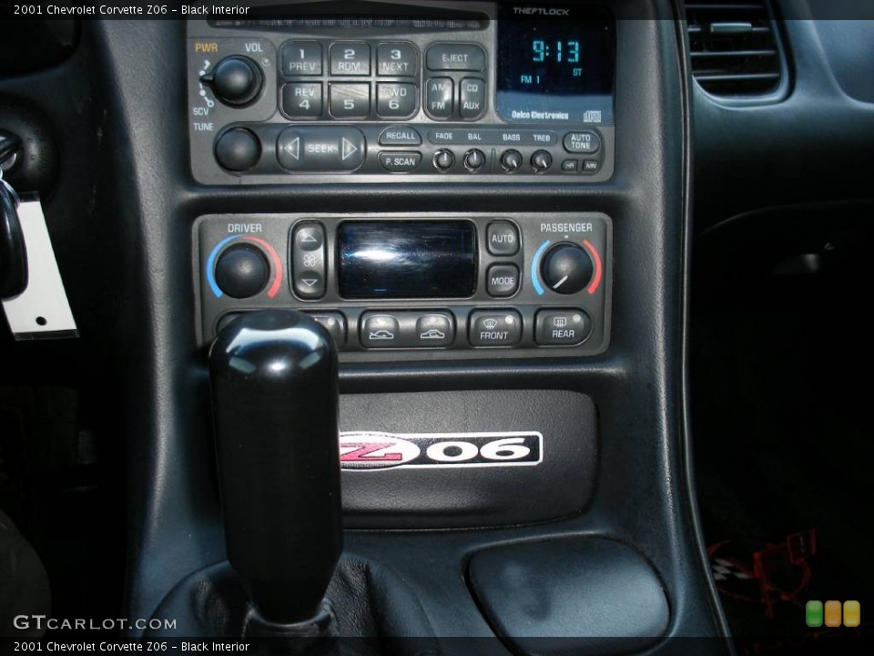 Black Interior Controls for the 2001 Chevrolet Corvette Z06 #57978308