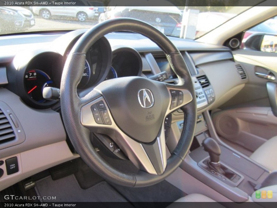 Taupe Interior Steering Wheel for the 2010 Acura RDX SH-AWD #57979103
