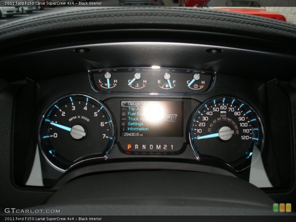 Black Interior Gauges for the 2011 Ford F150 Lariat SuperCrew 4x4 #57981554