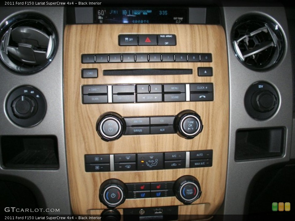 Black Interior Controls for the 2011 Ford F150 Lariat SuperCrew 4x4 #57981677