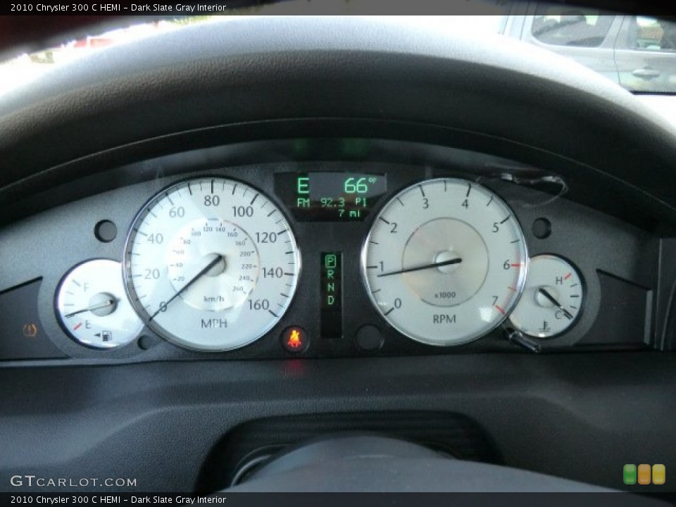 Dark Slate Gray Interior Gauges for the 2010 Chrysler 300 C HEMI #57982428