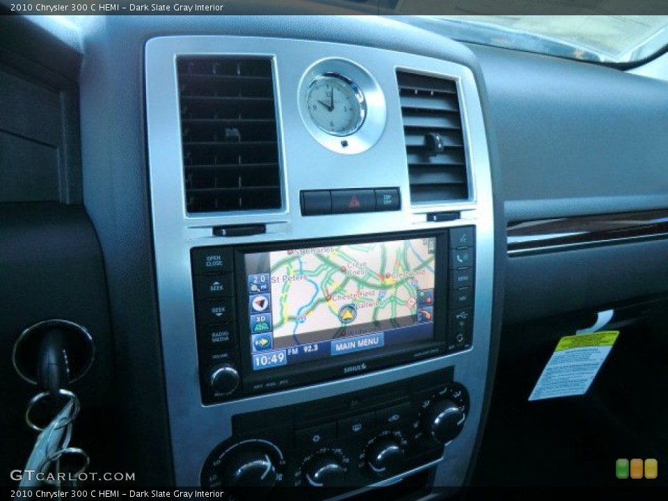 Dark Slate Gray Interior Navigation for the 2010 Chrysler 300 C HEMI #57982436