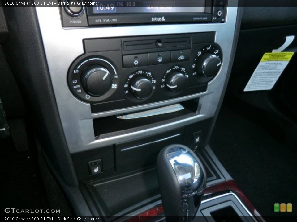 Dark Slate Gray Interior Controls for the 2010 Chrysler 300 C HEMI #57982446