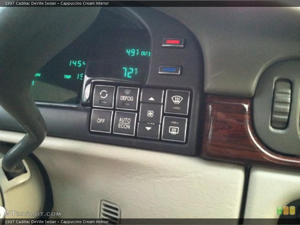Cappuccino Cream Interior Controls for the 1997 Cadillac DeVille Sedan #57982529